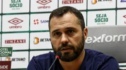 Presidente do Fluminense dá coletiva de imprensa. FOTO: LUCAS MERÇON/FLUMINENSE F.C.