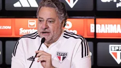 Torcida opina sobre futuro de James no São Paulo. Foto: Abner Dourado/AGIF