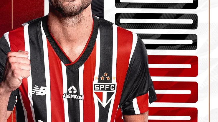 Primeiro gol de Calleri. Foto/ Reprodução: São Paulo FC