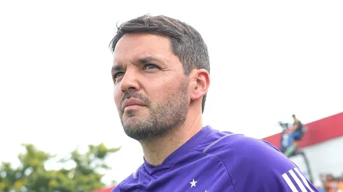 Larcamón durante partida em Sete Lagoas. Foto: Gilson Lobo/AGIF