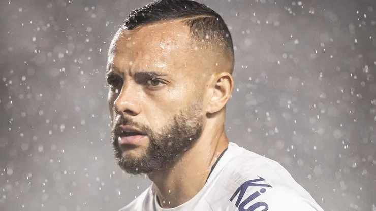 Guilherme foi tímido em seu início pelo Peixe e deve sair do time titular contra o Palmeiras - Foto: Raul Baretta/Santos FC