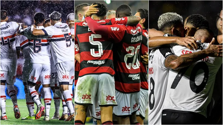 São Paulo, Flamengo e Vasco. Foto: Thiago Ribeiro/Marcello Zambrana/AGIF