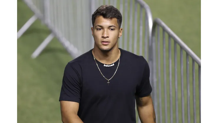 Foto: Ricardo Moreira/Getty Images- Marcos Leonardo não foi bem no Benfica nesta quarta