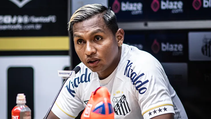 Alfredo Morelos, jogador do Santos - Foto: Raul Baretta/Santos FC