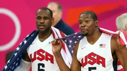 LeBron James e Kevin Durant: astros estarão em Paris 2024 (Foto: Streeter Lecka/Getty Images)