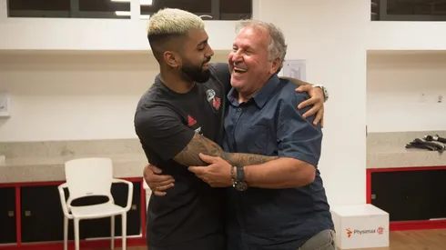 Gabigol e Zico, ídolos do Flamengo - Foto: Alexandre Vidal/CRF