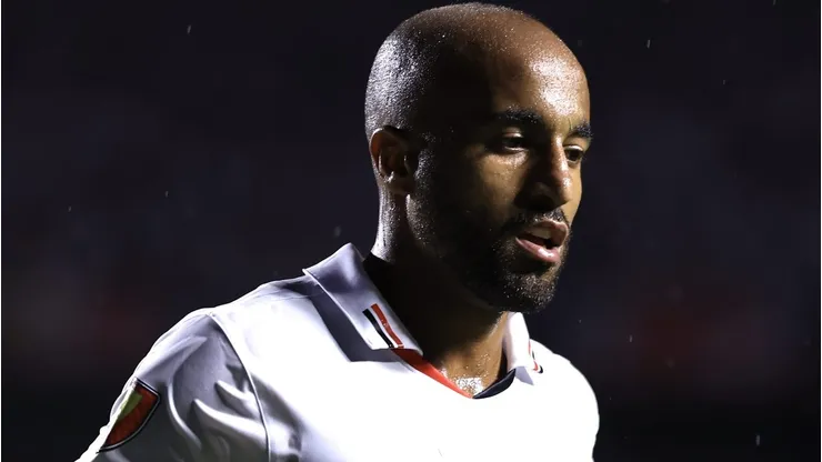Lucas Moura jogador do Sao Paulo durante partida contra o Santo Andre no estadio Morumbi pelo campeonato Paulista 2024. Foto: Marcello Zambrana/AGIF