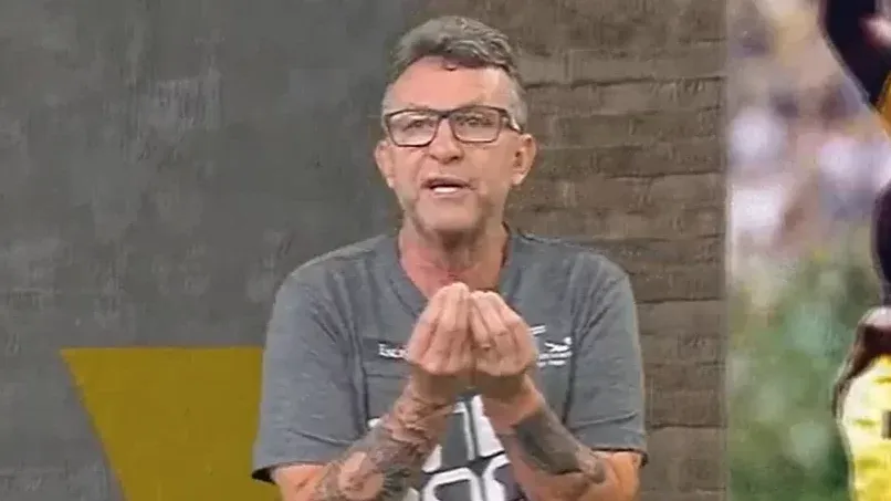 Foto: Reprodução/TV Bandeirantes - Neto durante programa Os Donos da Bola