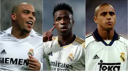 Ronaldo Fenômeno, Vinicius Junior e Roberto Carlos. Foto:s Getty Images