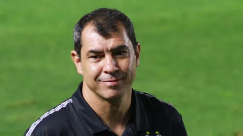 Fábio Carille, técnico do Santos Foto: Fernanda Luz/AGIF