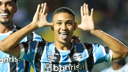 Gustavo Nunes em ação pelo Tricolor Gaúcho na Copinha. Foto: Renan Jardim / Grêmio FBPA