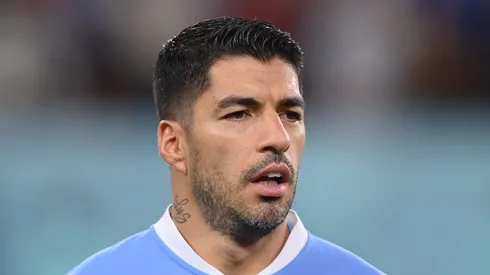 Suárez em ação pelo Uruguai. Foto: Stu Forster/Getty Images