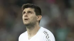 Kannemann, jogador do Grêmio, durante partida contra o Fluminense no estadio Maracana pelo campeonato Brasileiro A 2023. Foto: Jorge Rodrigues/AGIF