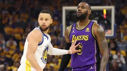 Lebron e Curry: jogadores querem disputar as Olimpíadas de Paris (Foto: Ezra Shaw/Getty Images)