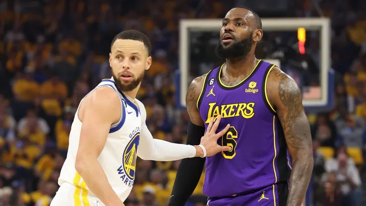 Lebron e Curry: jogadores querem disputar as Olimpíadas de Paris (Foto: Ezra Shaw/Getty Images)