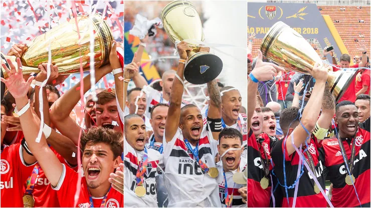 Interncional, São Paulo e Flamengo. Foto: Agif