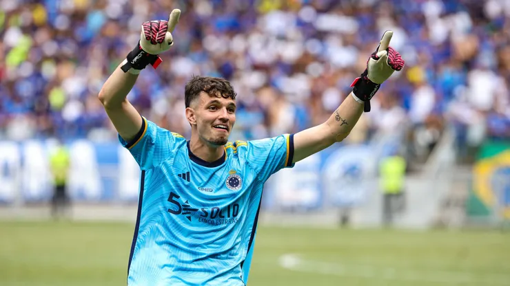 Otavio do Cruzeiro comemora titulo da Copa do Brasil Sub 20 ao fina da partida contra o Gremio no estadio Mineirao pelo campeonato Copa Do Brasil Sub-20 em 2023. Foto: Gilson Lobo/AGIF