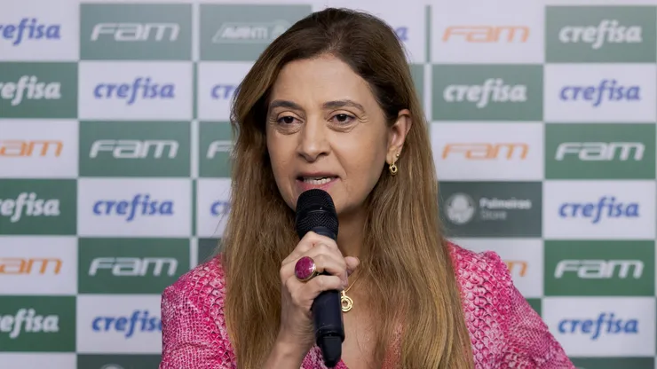 Leila Pereira concedeu entrevista no Palmeiras e falou sobre aumentar o patrocínio - Foto: Ettore Chiereguini/AGIF