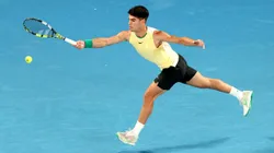 Em Melbourne, Carlos Alcaraz enfrentou Richard Gasquet pelo Australian Open 2024 (Foto: Kelly Defina/Getty Images)