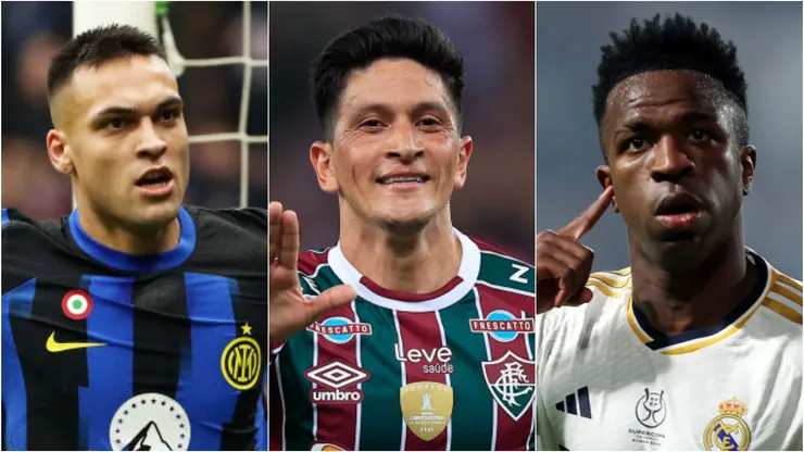 Lautaro, Cano e Vini Jr. Foto: Getty Images