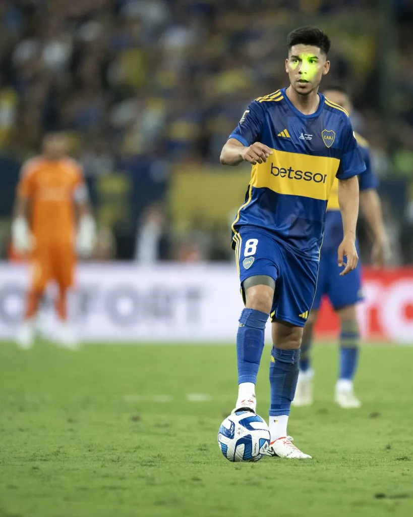 RJ – RIO DE JANEIRO – 04/11/2023 – LIBERTADORES 2023, BOCA JUNIORS X FLUMINENSE – Pol Fernandez jogador do Boca Juniors durante partida contra o Fluminense no estadio Maracana pelo campeonato Libertadores 2023. Foto: Jorge Rodrigues/AGIF