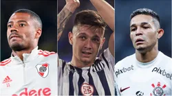 De la Cruz, Rodrigo Garro e Adson. Foto: Getty Images; Arquivo pessoal; Agif