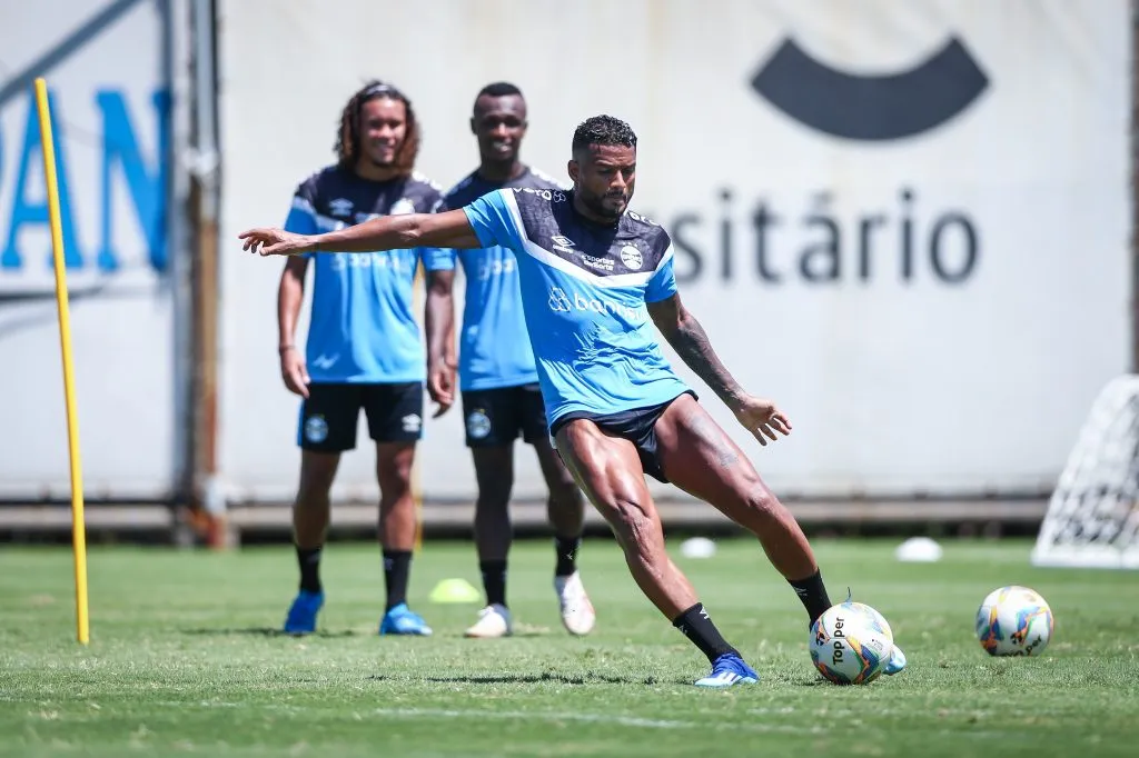 Grêmio treinando durante a pré-temporada. FOTO: LUCAS UEBEL/GREMIO FBPA