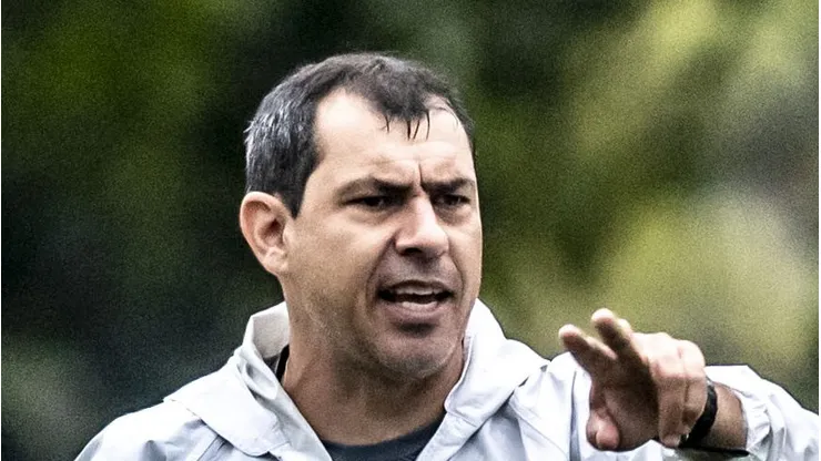 Carille testa nova formação no Santos. Foto: Ivan Storti/Santos FC