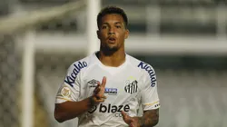 Marcos Leonardo jogando pelo Santos em 2023. Foto: Ricardo Moreira/Getty Images