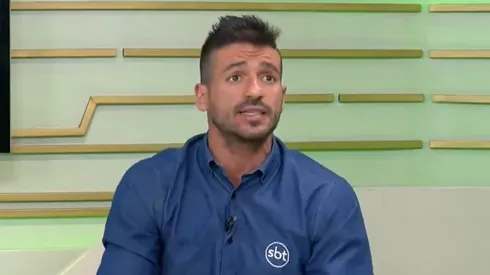 Venê Casagrande dá noticia sobre mercado do Rubro-Negro. Foto: Reprodução / SBT Sports