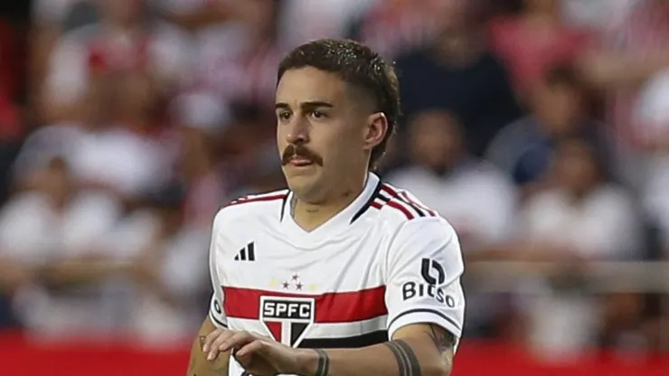 Gabi Neves em ação pelo Tricolor Paulista. Foto: Ricardo Moreira/Getty Images.