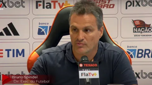 Bruno Spindel em coletiva do Flamengo - Foto: Reprodução/Fla TV/Youtube