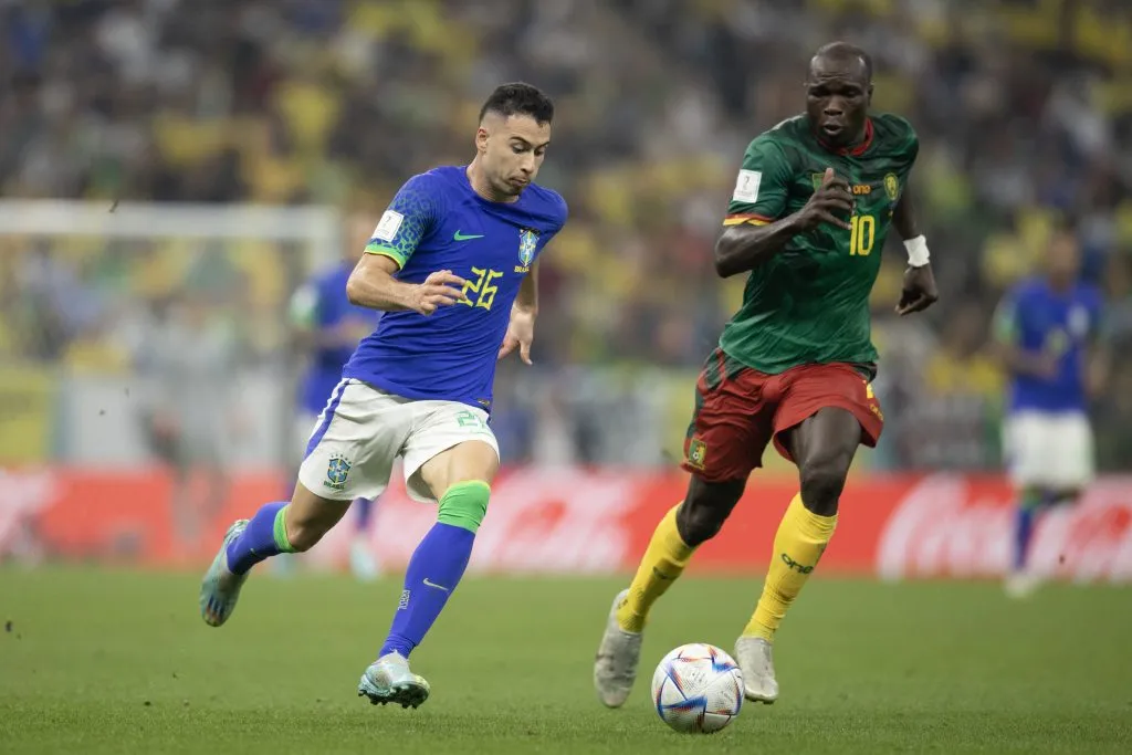 Aboubakar pela Seleção de Camaronesa na Copa do Mundo – Foto: Lucas Figueiredo/CBF