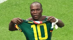 Aboubakar, pela Seleção Camaronesa, na Copa do Mundo- Foto: Tim Nwachukwu/Getty Images