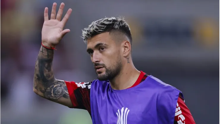 Arrascaeta, camisa 14 do Fla (Foto: Wagner Meier/Getty Images)