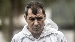 Fábio Carille durante sua primeira passagem na Vila. Foto: Ivan Storti / Santos FC.