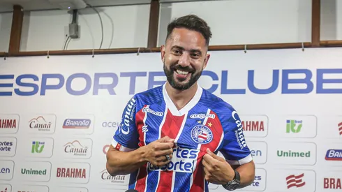 Everton Ribeiro foi o único reforço anunciado oficialmente até o momento. Fotos: Tiago Caldas /EC Bahia