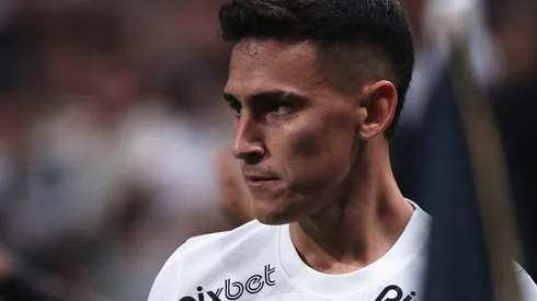Matias Rojas jogador do Corinthians durante partida contra o America-MG no estadio Arena Corinthians pelo campeonato Copa do Brasil 2023. Foto: Ettore Chiereguini/AGIF