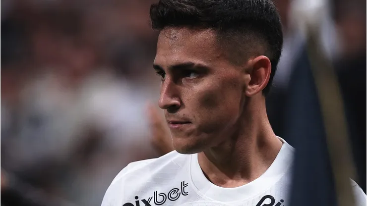 Matias Rojas jogador do Corinthians durante partida contra o America-MG no estadio Arena Corinthians pelo campeonato Copa do Brasil 2023. Foto: Ettore Chiereguini/AGIF