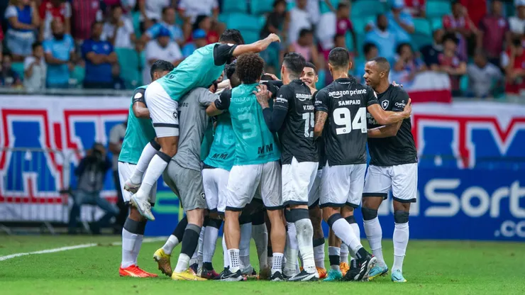 Jogadores do Botafogo em foto de arquivo pelo Campeonato Brasileiro 2023. Foto: Jhony Pinho/AGIF