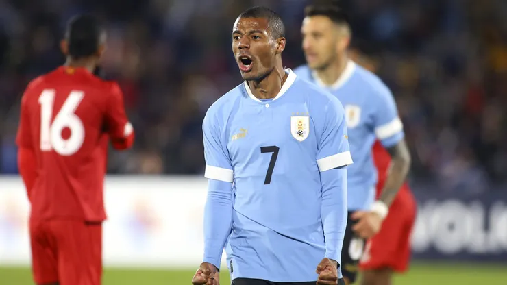 Nicolás De La Cruz atuando na seleção uruguaia. Foto: Ernesto Ryan/Getty Images