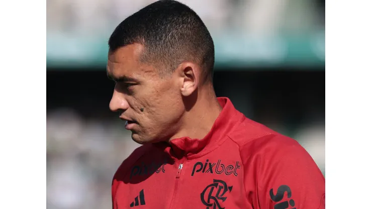 Goleiro Santos, atuando pelo Flamengo - Foto: Robson Mafra/AGIF