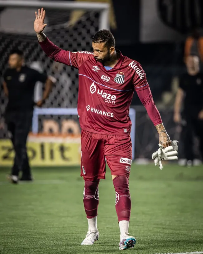 Vladimir, goleiro do Santos – Foto: Raul Baretta/ Santos FC.