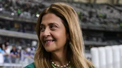 Leila Pereira durante jogo do título do Brasileirão 2023. Foto: Gilson Lobo/AGIF