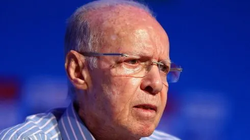 Foto: Clive Mason/Getty Images – Zagallo em evento para a Copa do Mundo de 2014, realizada no Brasil