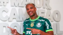 Caio chega como terceiro reforço do ano. Foto: Divulgação / Twitter oficial do Palmeiras.
