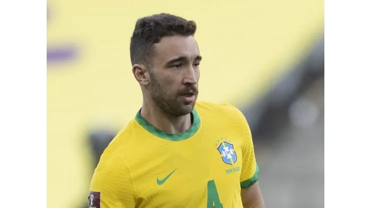 Léo Ortiz, do Red Bull Bragantino, pela Seleção Brasileira - Foto: Lucas Figueiredo/CBF
