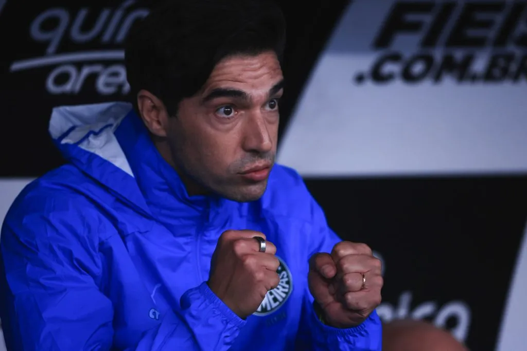 SP – Sao Paulo – 16/02/2023 – PAULISTA 2023, CORINTHIANS X PALMEIRAS – Abel Ferreira tecnico do Palmeiras durante partida contra o Corinthians no estadio Arena Corinthians pelo campeonato Paulista 2023. Foto: Ettore Chiereguini/AGIF