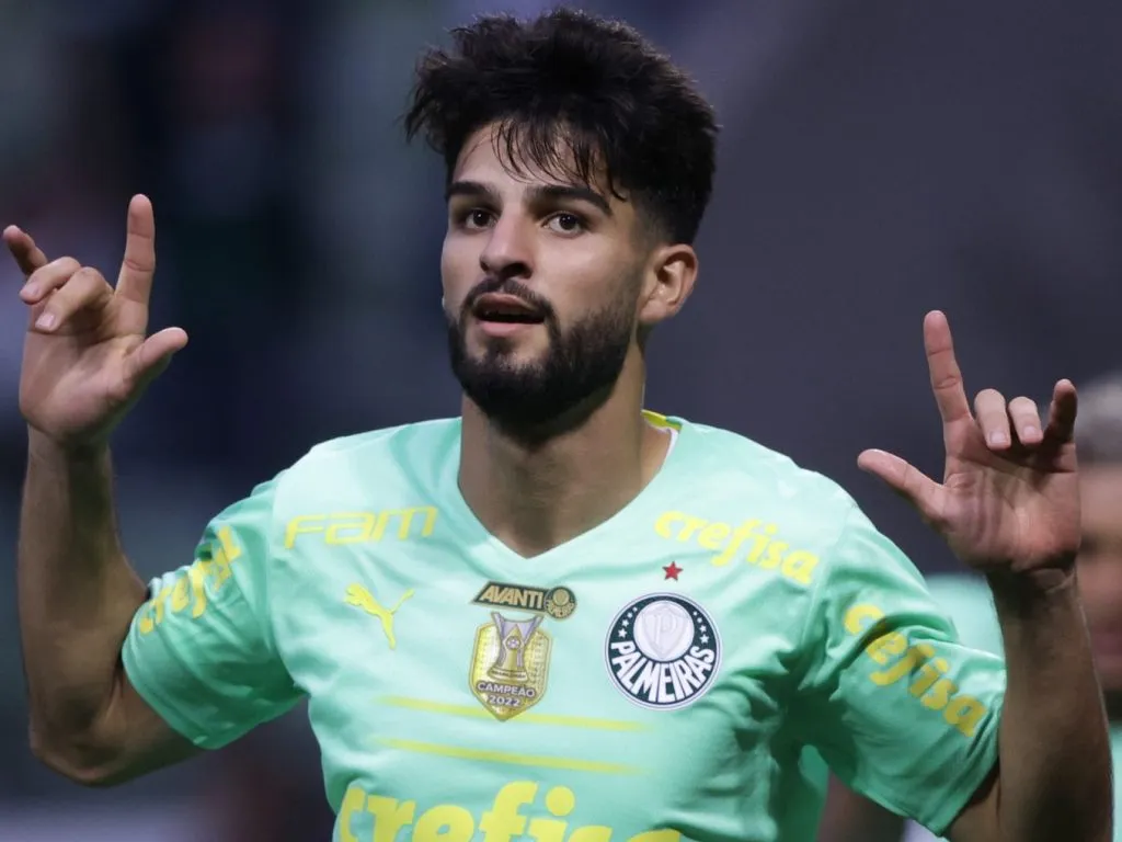 Flaco López, em ação pelo Palmeiras, no Brasileirão