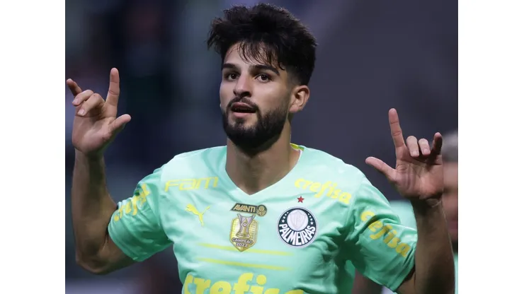 Flaco López, em ação pelo Palmeiras, no Brasileirão - Foto: Ettore Chiereguini/AGIF